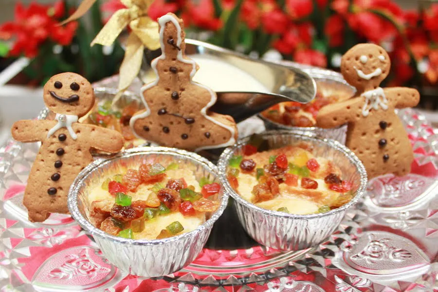 13. Gingerbread Man with Christmas Pudding