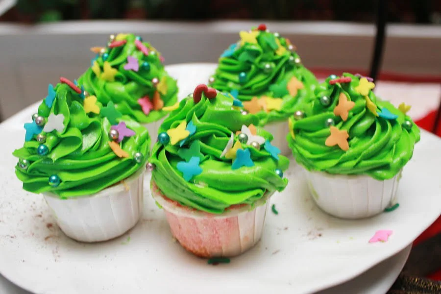 14. assorted Christmas puddings & cakes