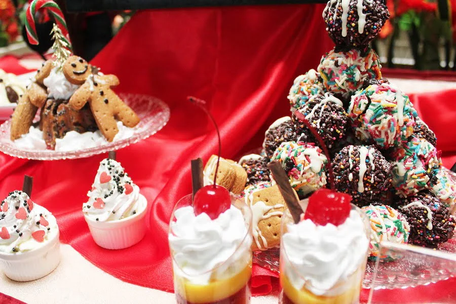 17. three types of desserts in glasses