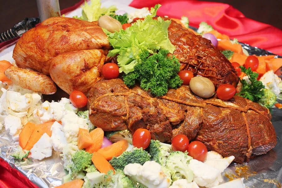 9. Roasted Yuletide Stuffed Leg of Lamb