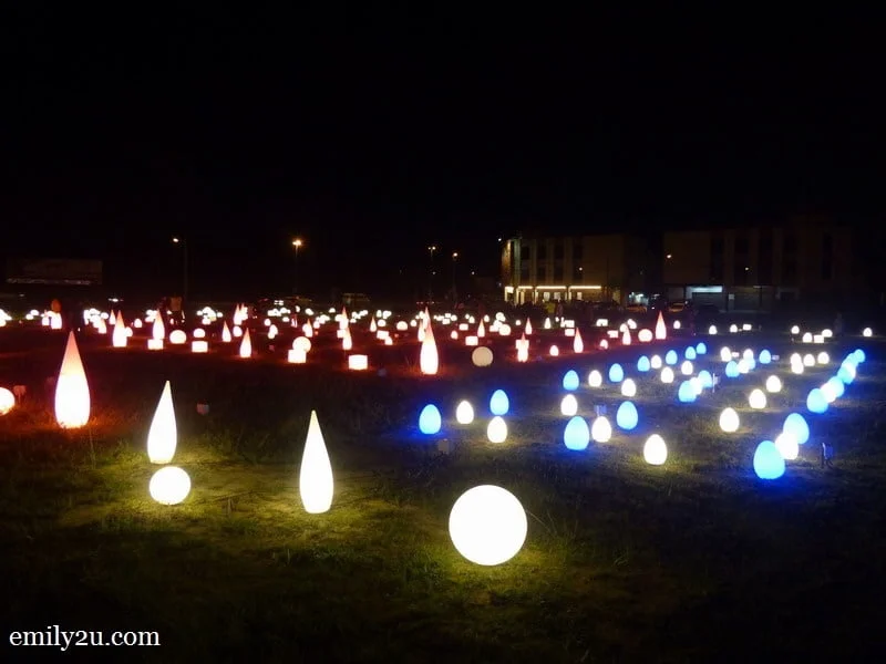13. a field of lights