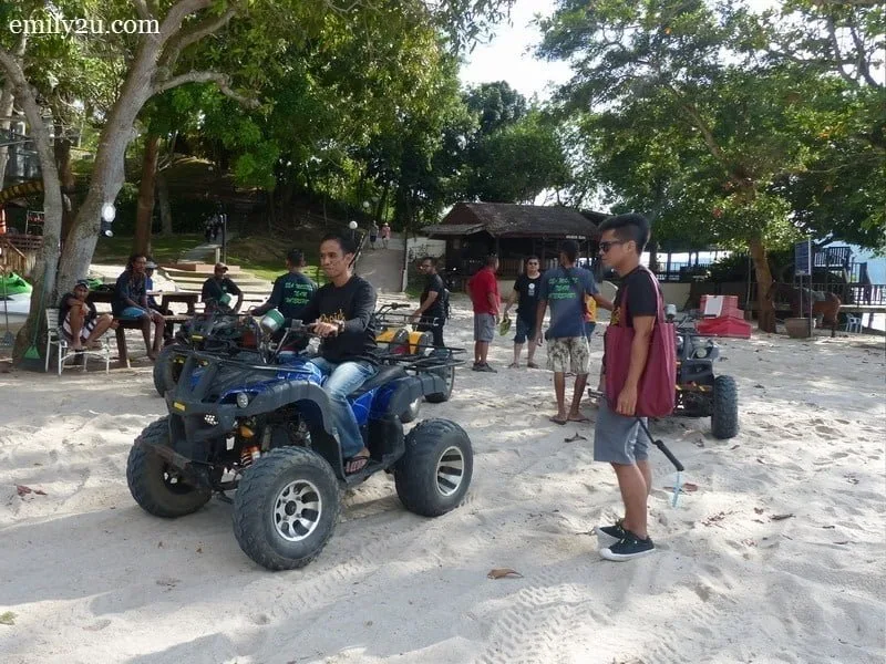 17. one round on the ATV