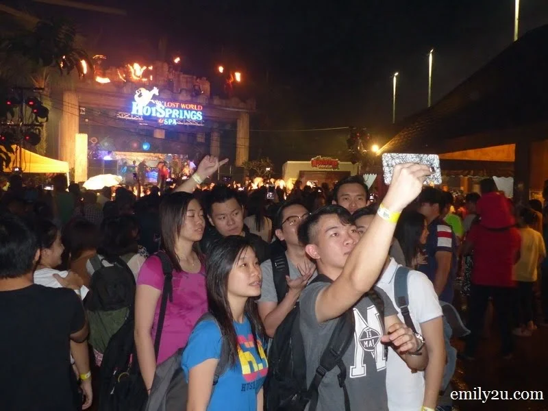 9. a group of revellers take a groufie at the stroke of midnight