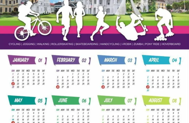 2017 Ipoh Car-Free Day Calendar