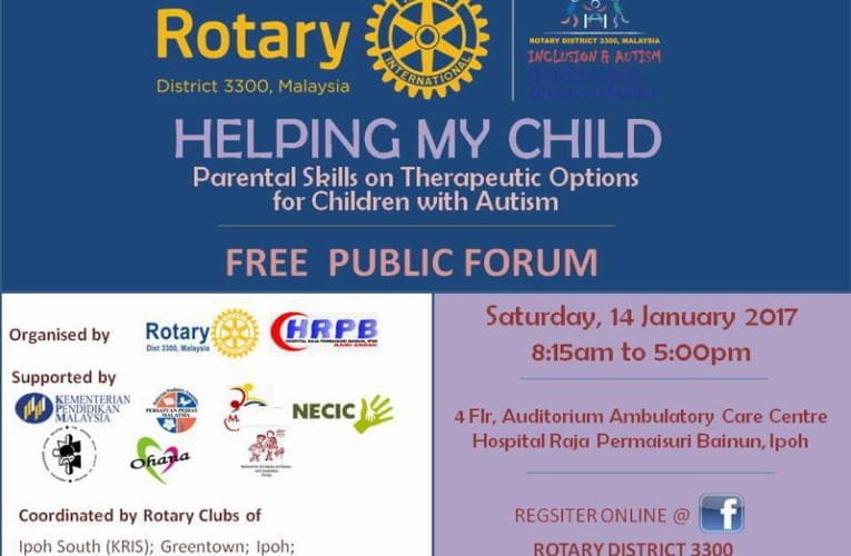 Free Public Forum: Parental Skills on Therapeutic Options for Children with Autism