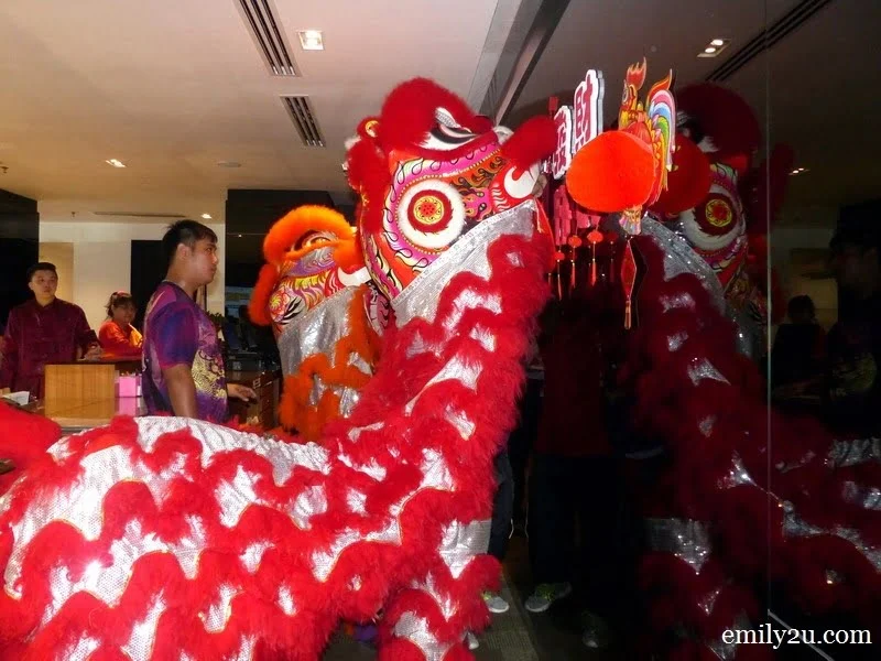 3. the pair of lions bless the reception counter for a better year ahead