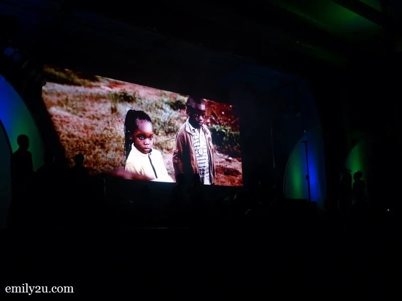 2. watching a video clip on the life of Watoto children