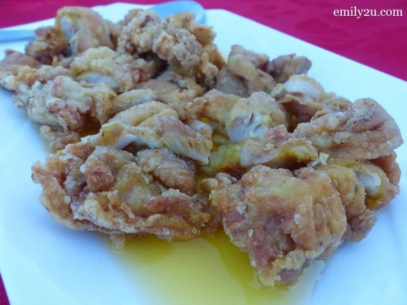 3. fried chicken with lemon sauce