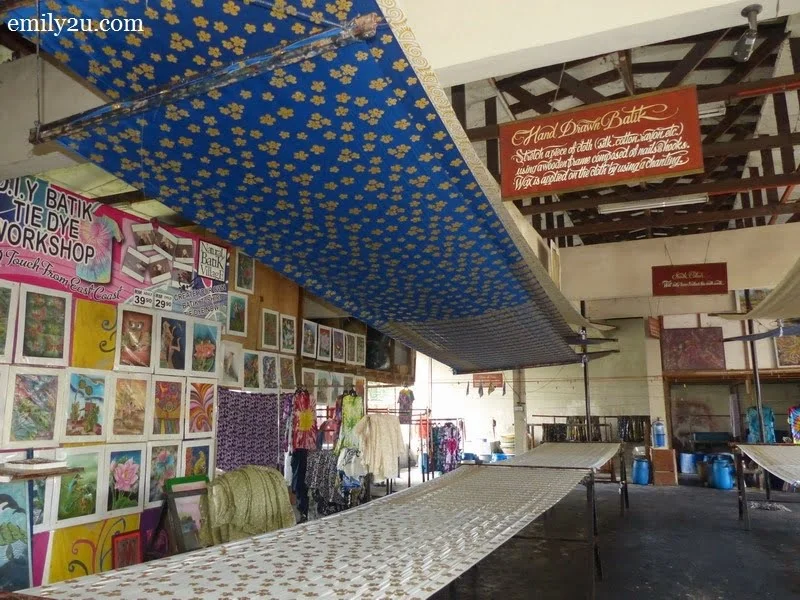 4. batik factory at the back portion of the shop