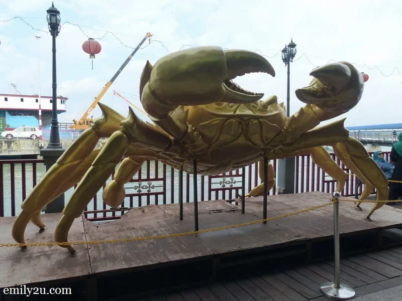 1. Pulau Ketam's crab icon at Port Klang jetty