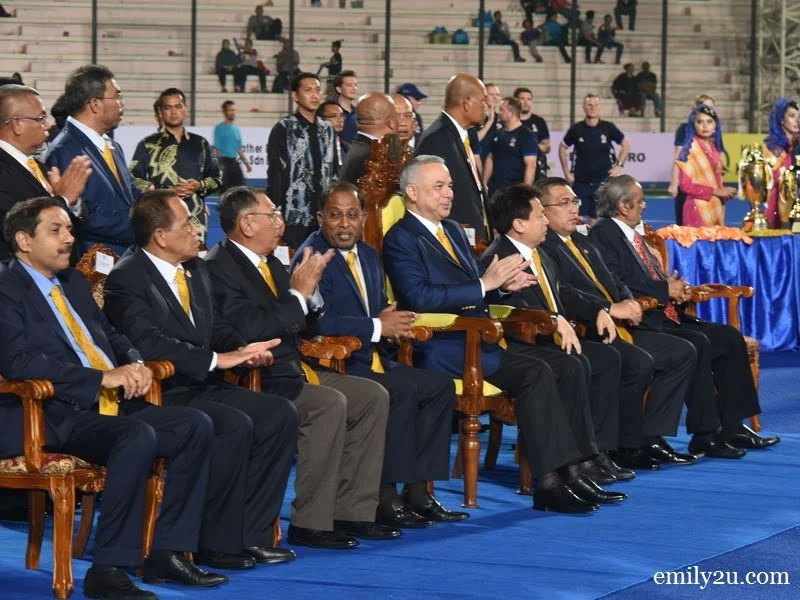 1. VIPs waiting for the ceremony to begin