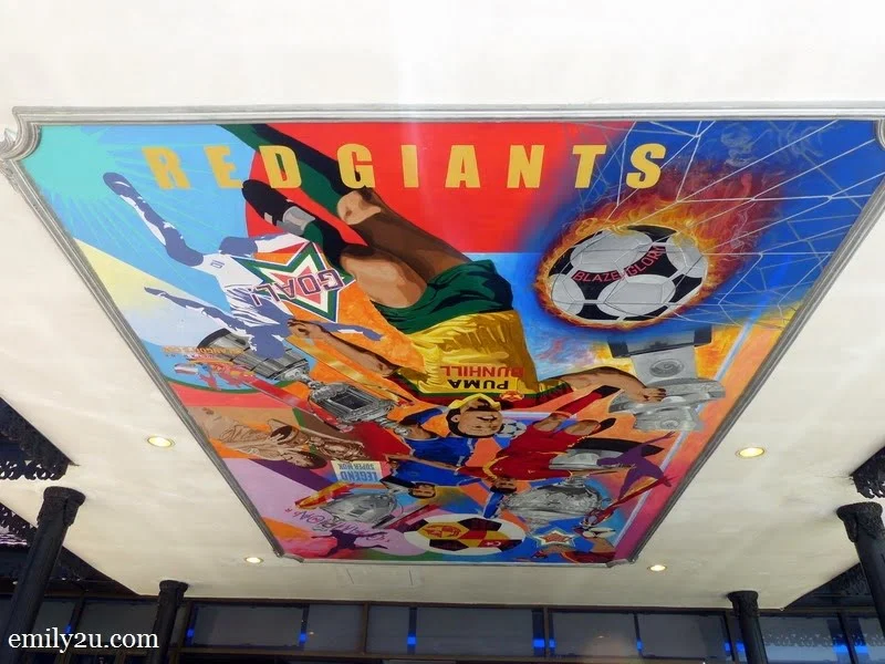 14. ceiling of the football gallery