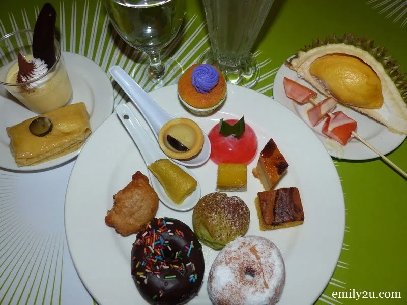 28. an assortment of durian desserts
