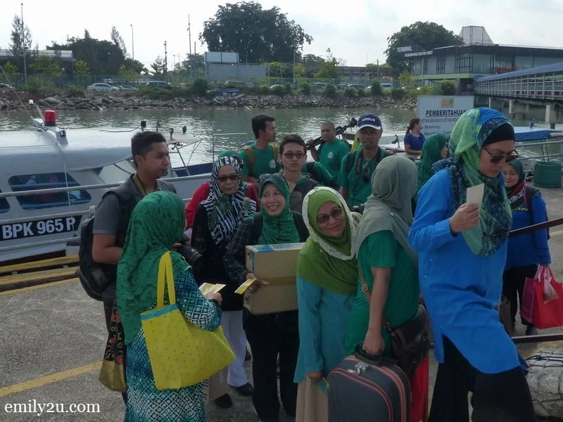 3. boarding the boat to Pulau Ketam