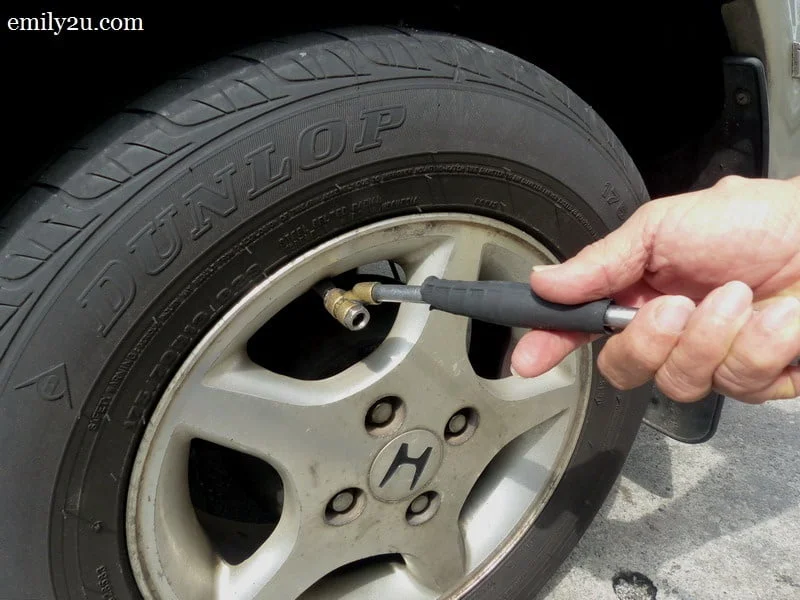 11. make sure pressure of all tyres are at 30 psi