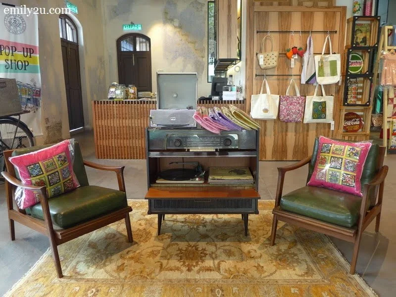 vintage items on display