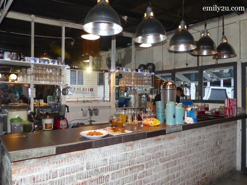 2. at the counter