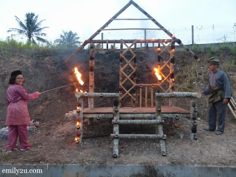 3. the house is lighted 