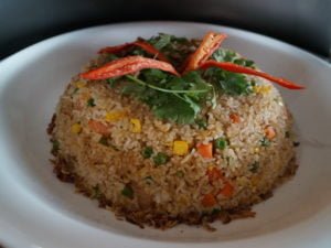 2 Indonesian fried rice with seafood