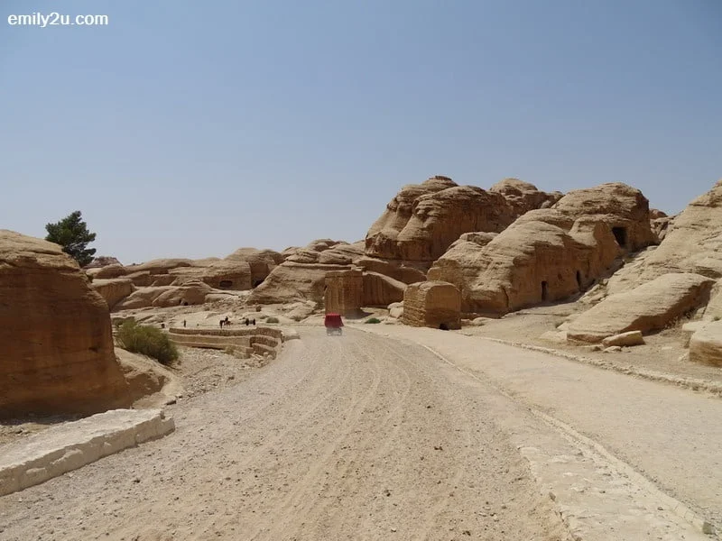 5. a horse caravan rushes ahead leaving a trail of dust