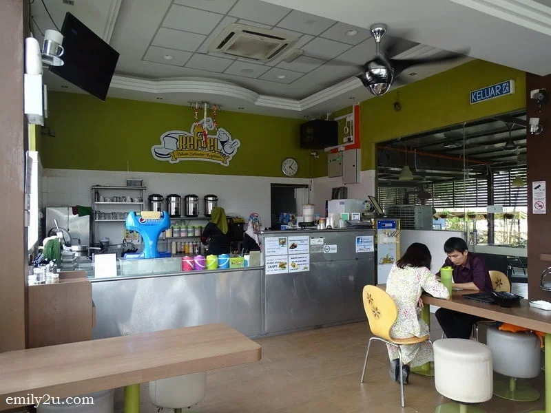 interior of Refuel Café, Selama
