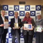 Puan Noorul Ashikin Mohd Din (second from right) with representatives from Hakuba Goryo