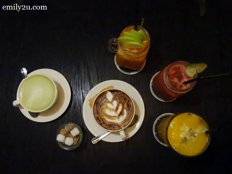 3. an assortment of beverages