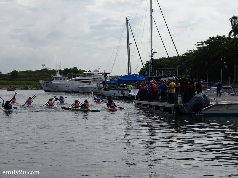 8. and the race kicks off