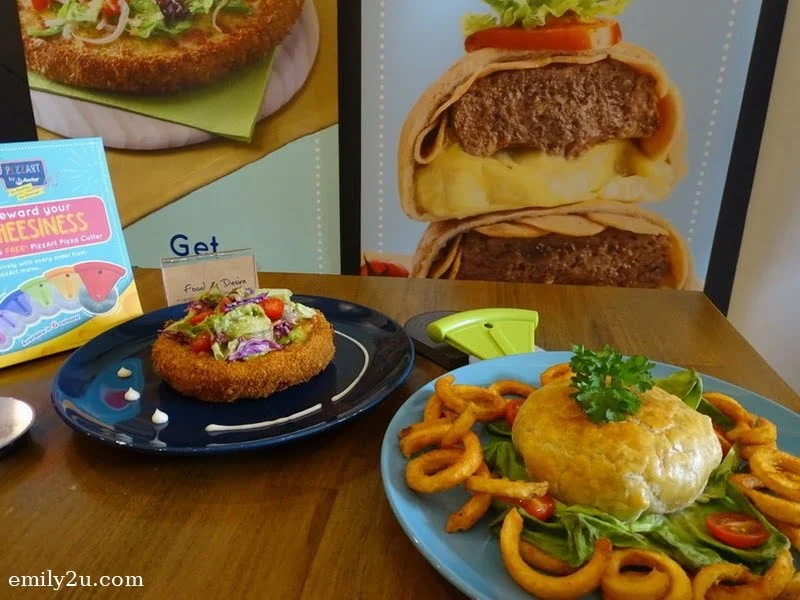 7. PizzBurger (R) & UltiMeat Pizza (L)
