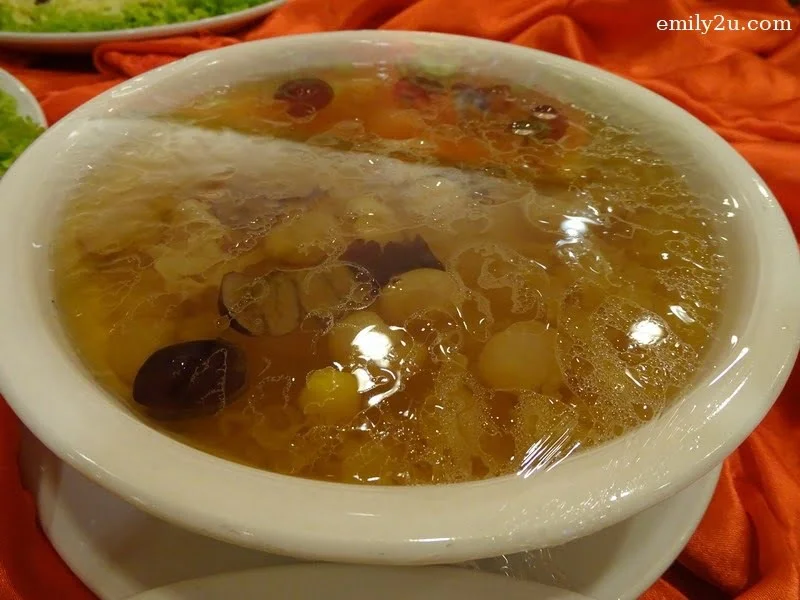 9. Menu B - Hot Sweetened Xin Soo, Snow Fungus, Gingko Nut & Sea Coconut