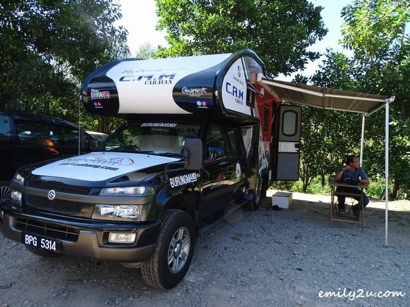 12. a CAM Caravan put into use