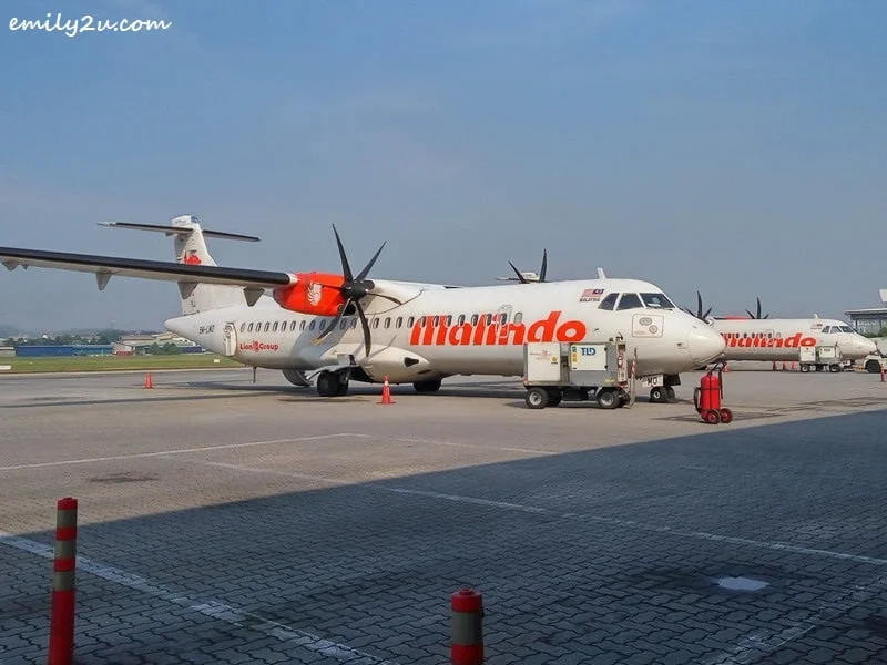 Malindo Air Malaysia aircraft at Subang SkyPark Terminal (Subang Airport)