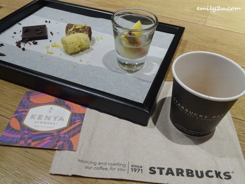 coffee tasting experience @ Starbucks Reserve, SkyAvenue