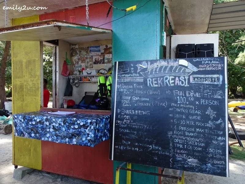  2. activities at Kampung Layang-Layangan beach