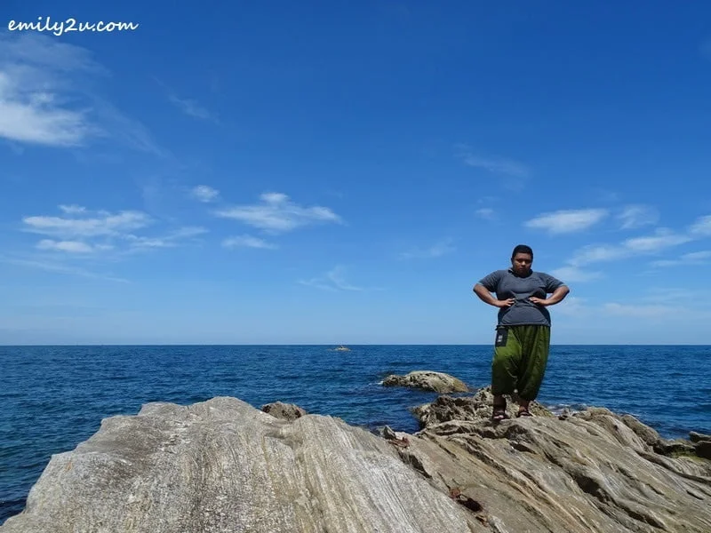  9. Momi model shoots at Pulau Layang-Layangan