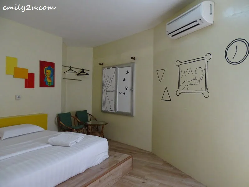 18. one of the artsy guestrooms