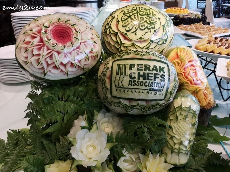 22. fruit carvings by the Perak Chefs Association