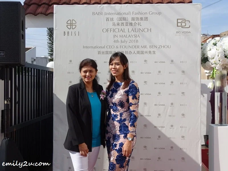 3. Ms. Adeline Khan (L) poses with Ms. Janice Khor (BAISI Finance & HR Manager)