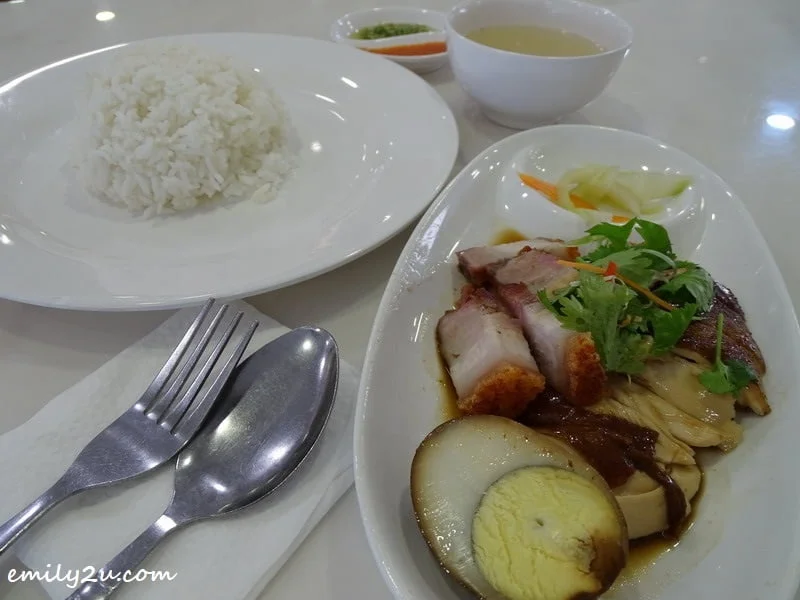 5. Soy Sauce Chicken + Roasted Pork Rice