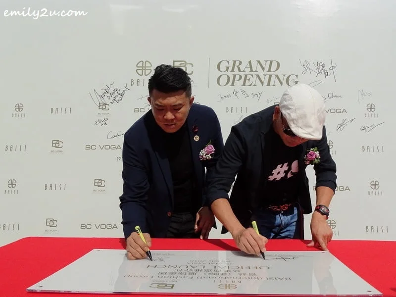 8. signing the plaque