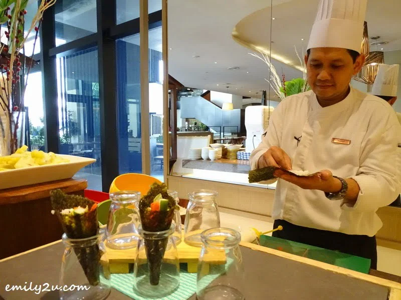  5. handmade California maki by Chef Yusof