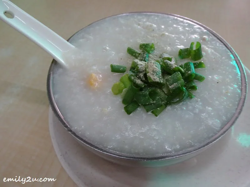 9. century egg porridge