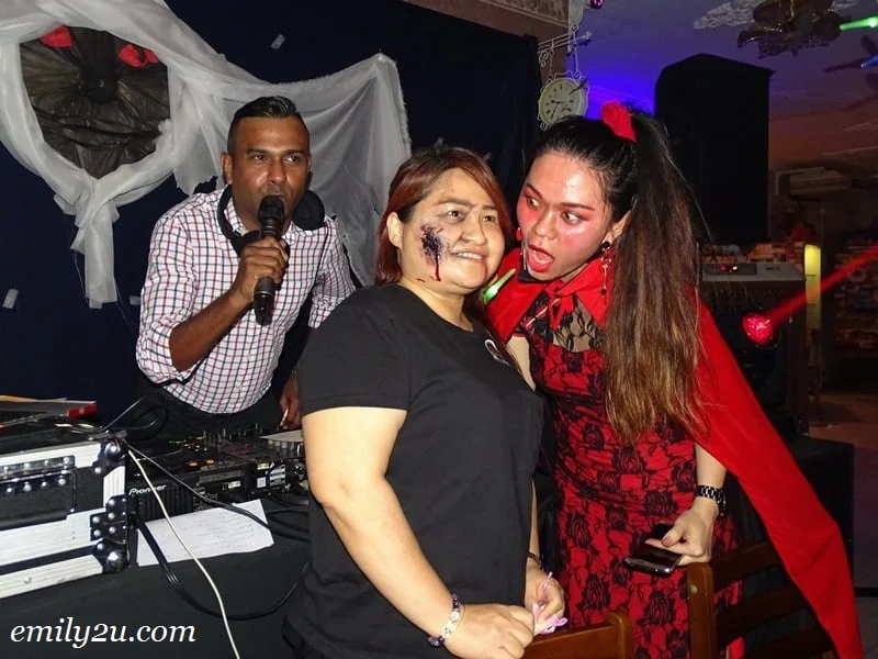 12. one of the lucky winners of the spooky evening