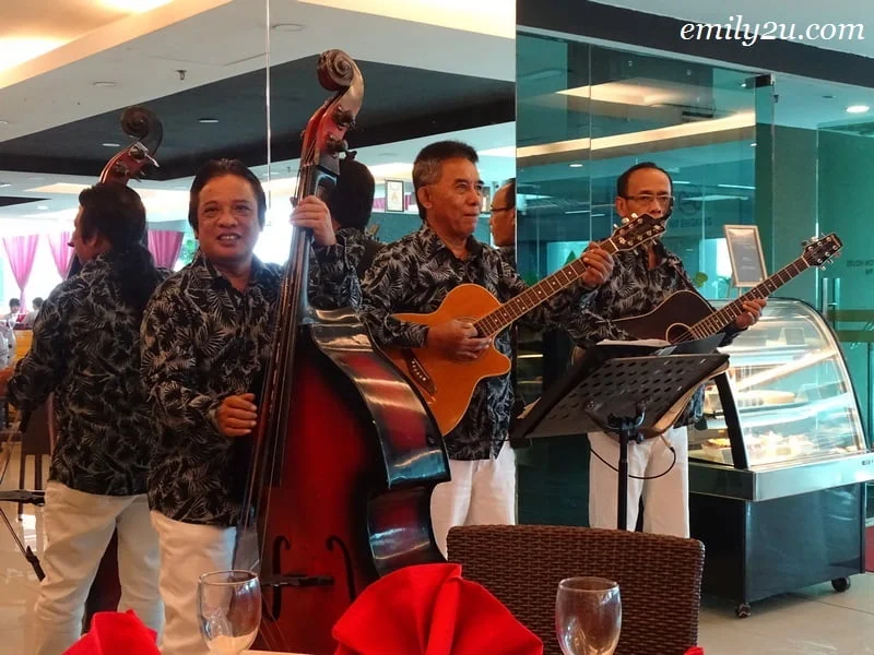  7. specially-arranged live music from this 3-piece band