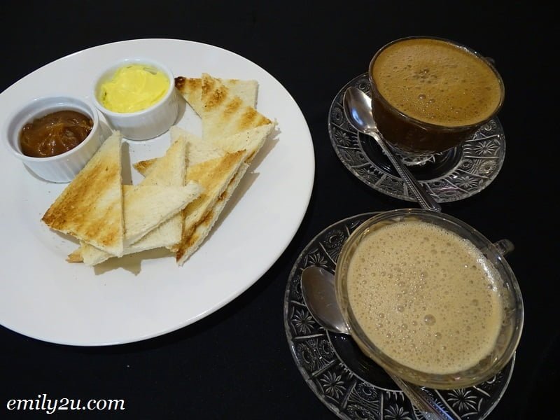 15. bread toast with local coffee