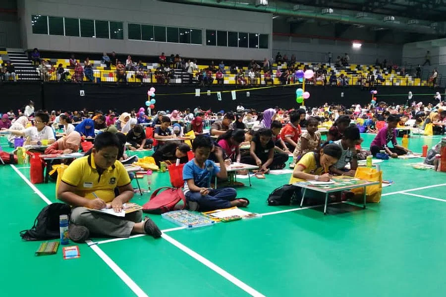 2. colouring competition in progress