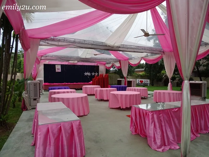 21. setup for private garden function