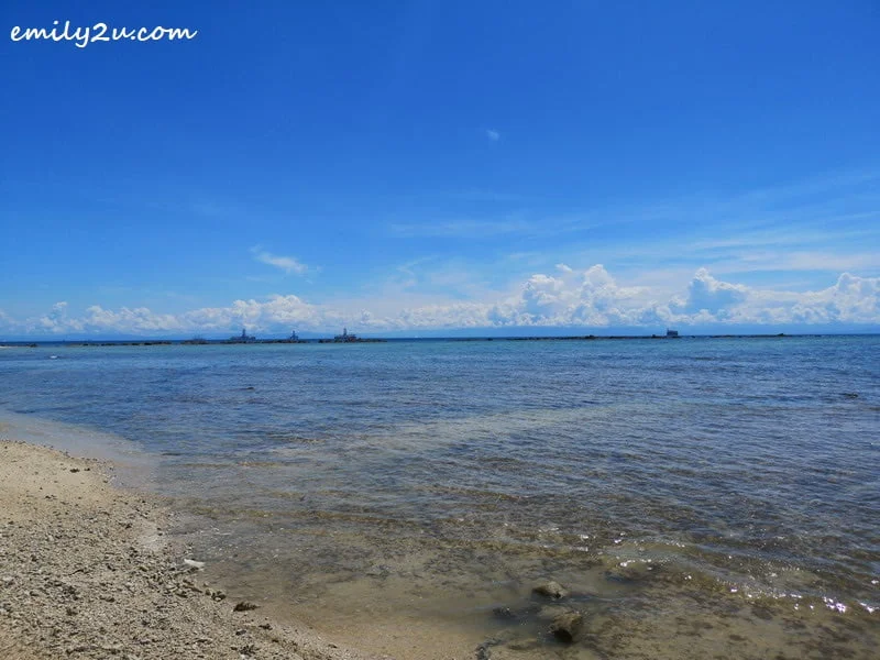 10. blue skies and crystal clear waters