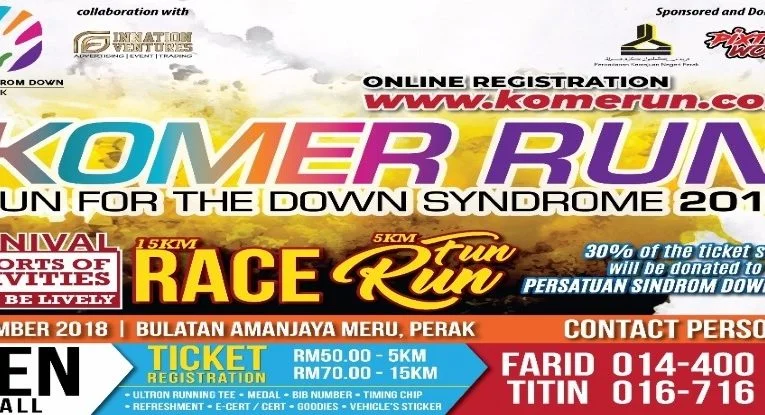 Announcement: Komer Run: Run For The Down Syndrome 2018