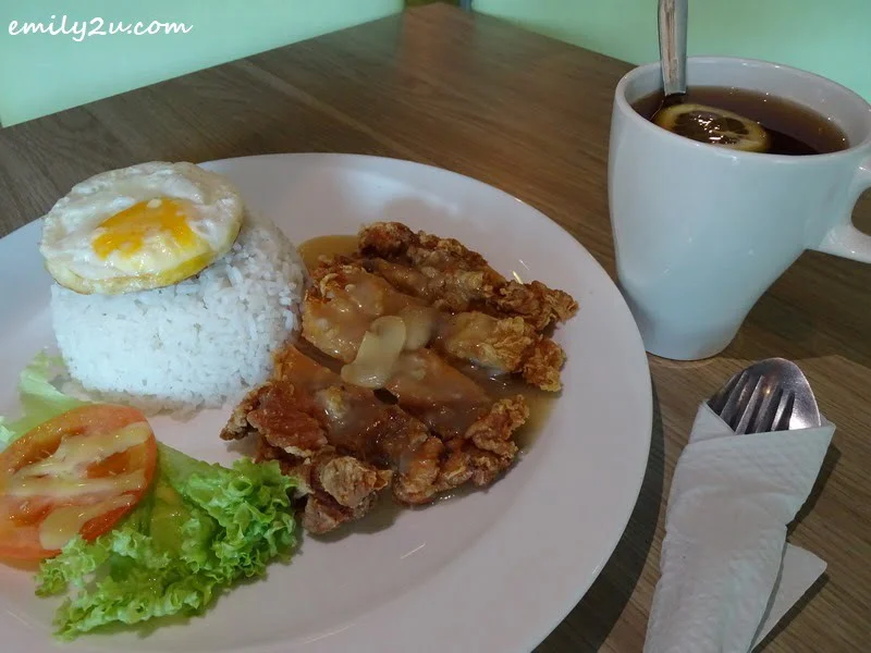 5. Crispy Chicken Chop with Rice